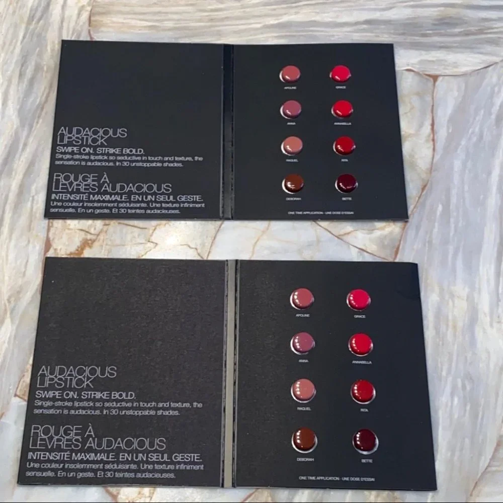 Nars Lot of 2‎ Makeup Lipstick Cards Sample Gloss